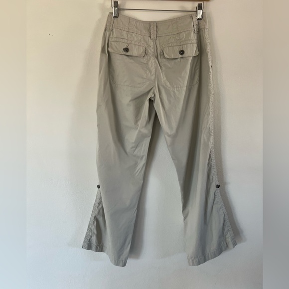 Garnett Hill‎ Khaki Rolled Tab Convertible Cotton Pants Size 2P - Picture 8 of 11
